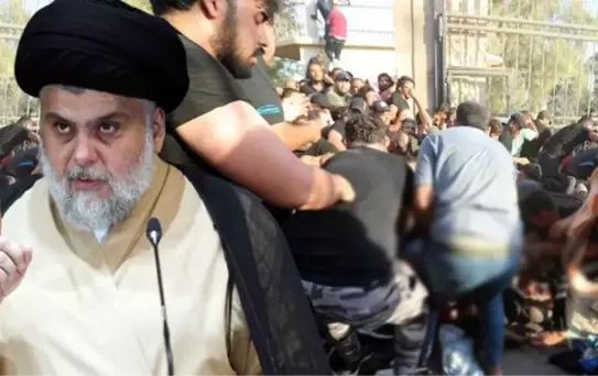 Şii lider Mukteda es-Sadr, destekçilerine 1 saat içinde parlamentodan tamamen çekilmeleri için talimat verdi