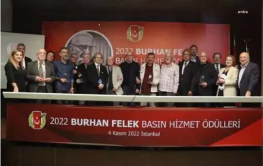 Tgc 2022 Burhan Felek Basın Hizmet Ödülleri Sahiplerini Buldu