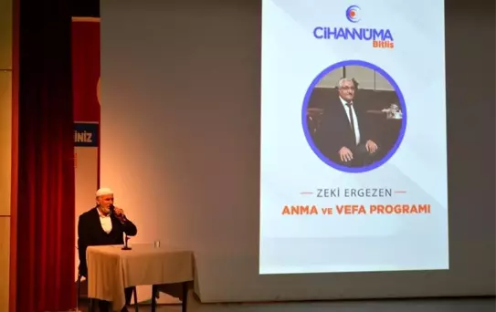 Eski bakan Zeki Ergezen için anma ve vefa programı düzenlendi