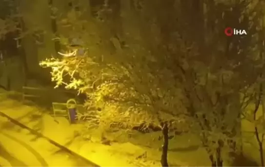 Yozgat'ta mevsimin ilk karı Akdağmadeni ilçesine yağdı
