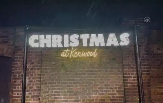 İngiltere'de Kenwood House'daki Noel aydınlatmaları yoğun ilgi görüyor
