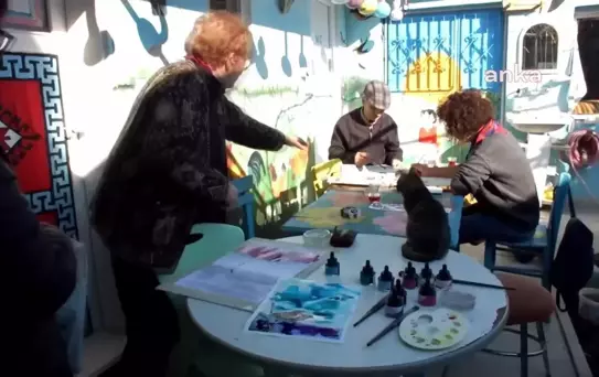 Burhaniyeli Ressamlar Köy Atölyesinde Resim Yaptı