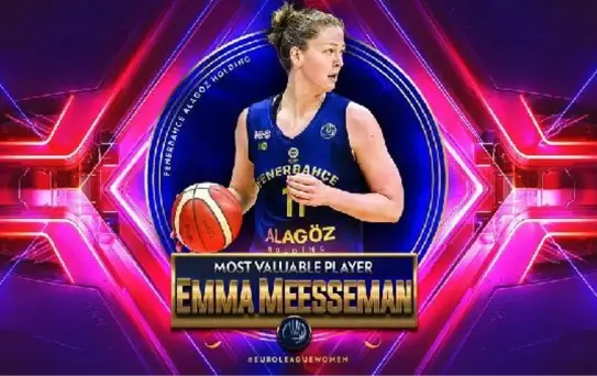 Fenerbahçe Alagöz Holding'den Emma Meesseman, Kadınlar EuroLeague MVP ödülünü kazandı