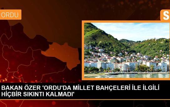 Bakan Özer: Millet Bahçesi için 50 milyon TLlik hibe gönderilecek