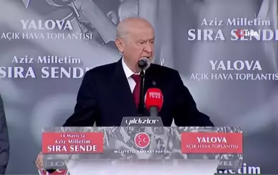 MHP Genel Başkanı Devlet Bahçeli: 'Hans'a, Sam'a, Johny'e, Frank'a, Henry'e, aziz milletin, aziz vatan evladı Cumhurbaşkanımız Recep'i ezdirmeyeceğiz'