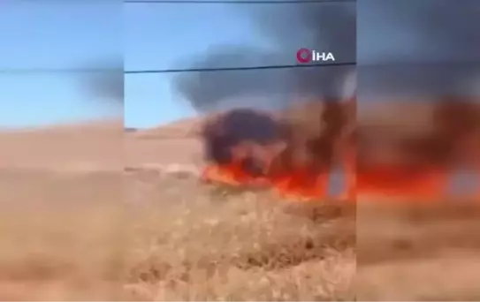 Kozluk'ta 100 dönüm buğday tarlası yanarak küle döndü