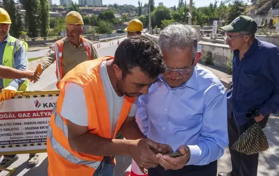 Kayseri'de Doğal Gaz Altyapı Çalışmaları İncelendi