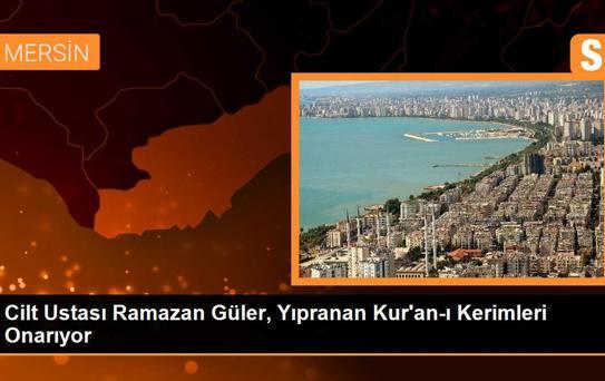 Mersin'de Cilt Ustası Kur'an-ı Kerimleri Onarıyor