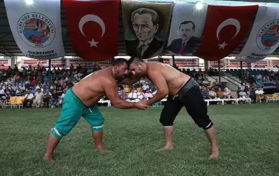 Malatya Darende'de Zengibar Karakucak Güreşleri'nde başpehlivanlık Rıza Yıldırım'ın
