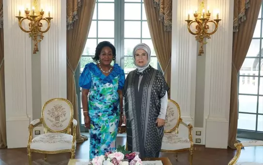 Emine Erdoğan, Kongo Cumhuriyeti Cumhurbaşkanı'nın eşi N'Guesso ile görüştü