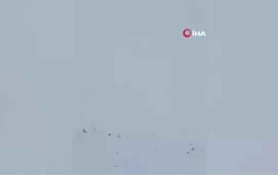 Bayburt'un yüksek kesimlerinde kar yağışı etkili oldu