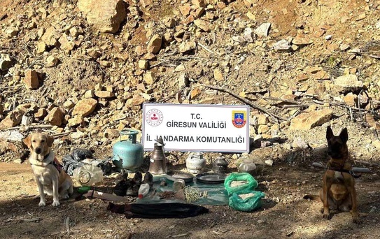 Giresun'da terör örgütüne ait sığınak bulundu