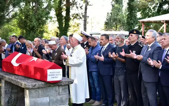 Zonguldak'ta vefat eden gazi son yolculuğuna uğurlandı