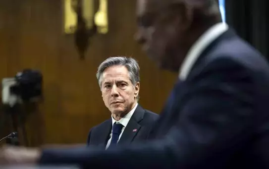 ABD Dışişleri Bakanı Blinken, İsrail ve Ukrayna yardımları hakkında ifade verirken protesto edildi