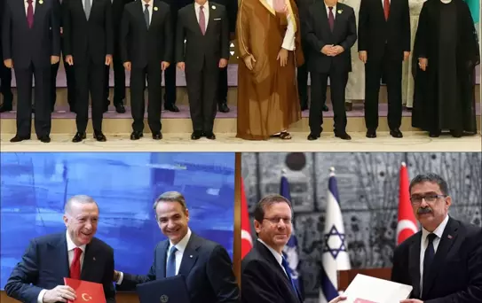 Dış Politikada 2023: İsrail ve Mısır'a Büyükelçi Atandı, Cumhurbaşkanı Erdoğan Suriye Devlet Başkanı Esad ile Yıllar Sonra İlk Kez Aynı Karede Yer...