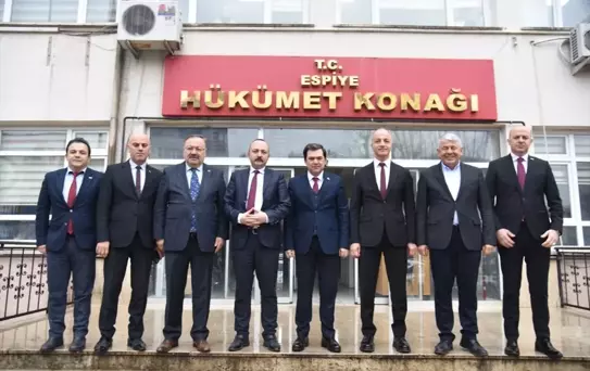 Milli Eğitim Bakanlığı yetkilileri Espiye ilçesinde incelemelerde bulundu