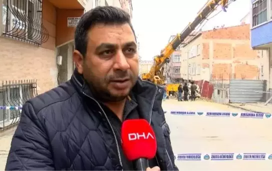 Gaziosmanpaşa'da Toprak Kayması Sonucu İki Bina Arasında Yarık Oluştu