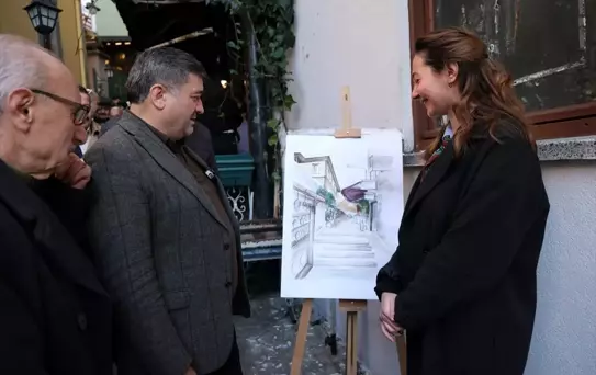 Giresun'da Sanat Sokağı'nda Piyano Merdiveni Oluşturuldu