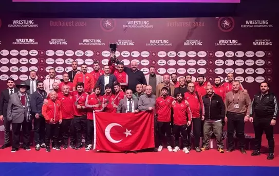 Grekoromen Güreş Milli Takımı Avrupa Şampiyonası'nda 6 madalya kazanarak şampiyon oldu