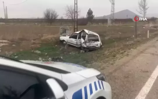 Tır otomobile çarptı: 1 yaralı