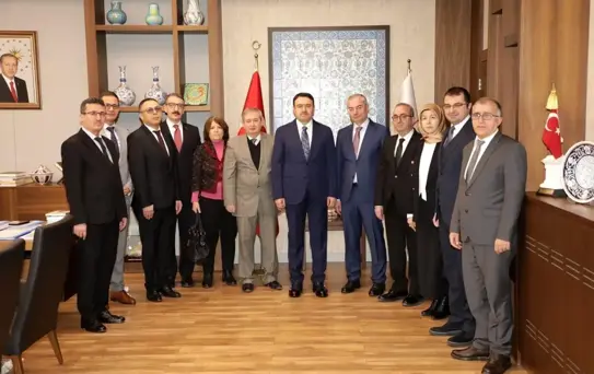 Kütahya Valisi Musa Işın, Vergi Haftası kapsamında Defterdarı ve heyetini kabul etti