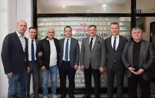 Muharrem Tutuş, Türkiye Muhtarlar Derneği Kocaeli Şubesi Başkanı Mustafa Ersoy'u ziyaret etti