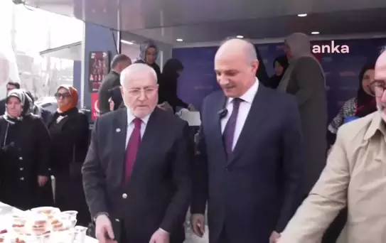 Saadet Partisi İstanbul Büyükşehir Belediye Başkan Adayı Birol Aydın, Üsküdar'da lokma dağıtımına katıldı
