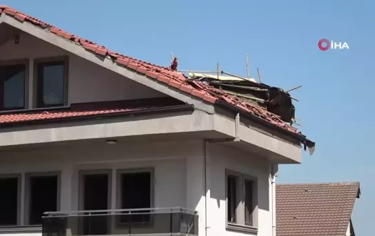 Yanan villanın içi böyle görüntülendi, cinayet şüphesi var