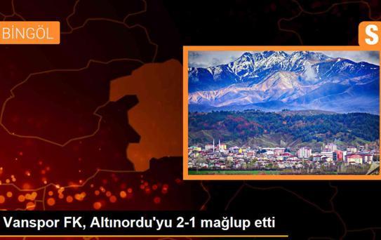 Vanspor FK, Altınordu'yu 2-1 mağlup etti