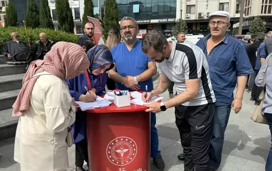 Rize'de kalp nakli bekleyen Esila için organ bağışı kampanyası düzenlendi