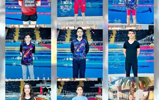 Elazığlı Sporcular Paletli Yüzme Türkiye Şampiyonasında Başarı Elde Etti
