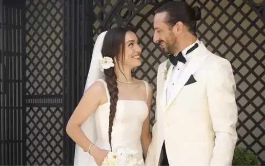 Oyuncu Merve Dizdar ve Cihan Aygün evlendi