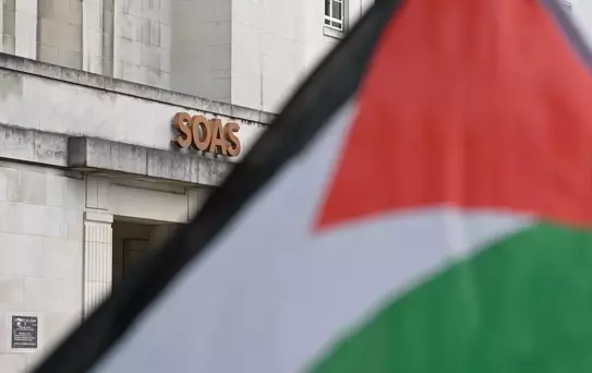 Londra Üniversitesi öğrencileri Filistin'e destek için gösteri düzenledi