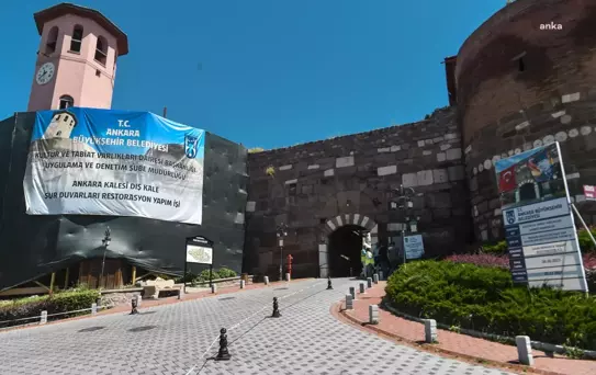 Ankara Büyükşehir Belediyesi Ankara Kalesi'nde Bakım ve Onarım Çalışması Başlattı