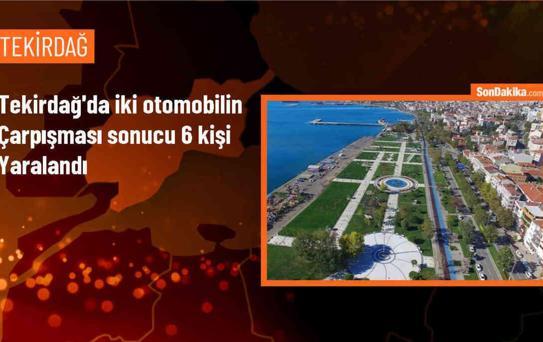 Çerkezköy'de Otomobil Çarpışması: 1'i Çocuk 6 Kişi Yaralandı