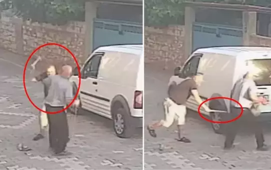 Bayat ekmek toplayan 81 yaşındaki adamı sopayla dövdü