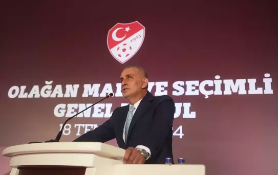 TFF'nin yeni başkanı İbrahim Hacıosmanoğlu, teşekkür konuşması yaptı Açıklaması