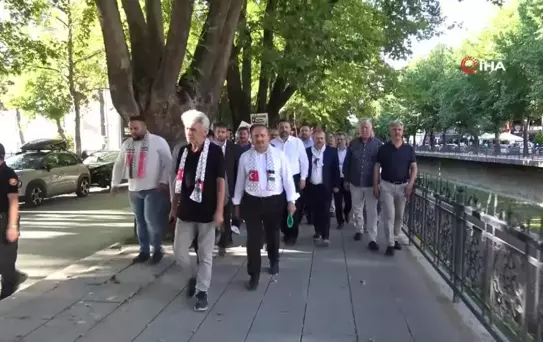 Kastamonu'da Filistin için destek yürüyüşü gerçekleştirildi