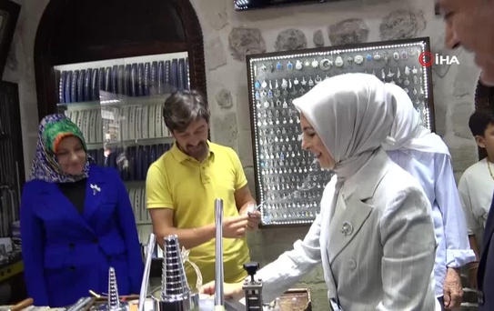 Bakan Göktaş Mardin'de telkari ustalarının atölyelerini ziyaret etti