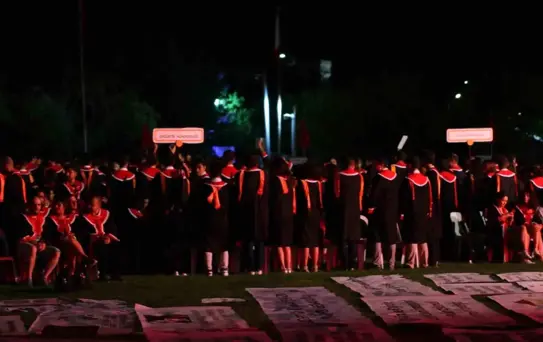 ODTÜ Mezuniyet Töreninde Protesto ve Elektrik Kesintisi