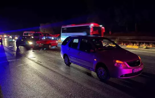 Manavgat'ta Zincirleme Trafik Kazası: 1 Yaralı