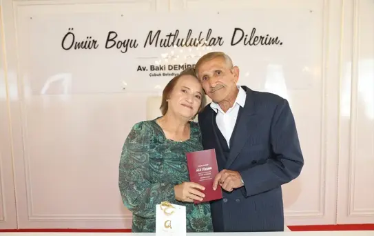 Çubuk'ta Huzurevi Aşkı: Kemal ve Sahre Evlendi