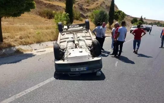 Adıyaman'da Takla Atan Araçta 1 Yaralı