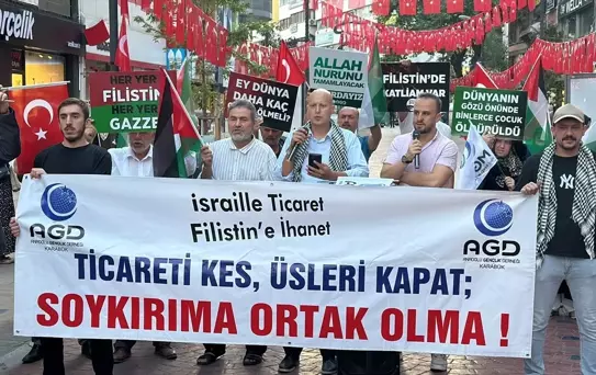 Karabük'te Filistin'e Destek Gösterisi
