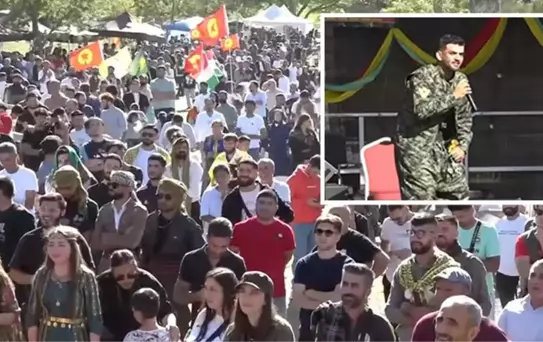 Fransa'da terör festivali! PKK bayraklarıyla örgüt propagandası yaptılar