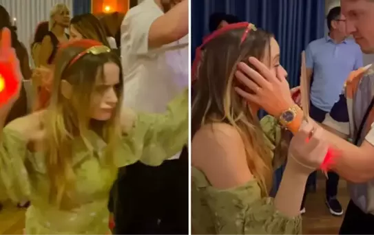ABD'li oyuncu Joey King'in kardeşi Türkiye'ye gelin geldi! Kına gecesinde hem oynadı hem ağladı