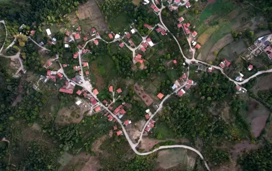 Sulhiye Mahallesi'nin Kalp Şeklindeki Görünümü