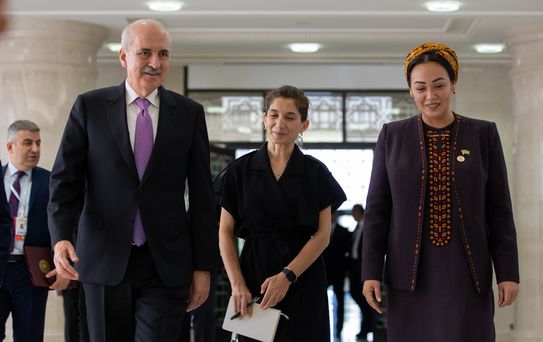 TBMM Başkanı Kurtulmuş, Türkmenistan Meclis Başkanı Gulmanova ile görüştü Açıklaması
