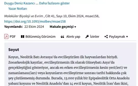 Evcil Koyunun Tarihi: Anadolu'dan Avrupa'ya Seyahat