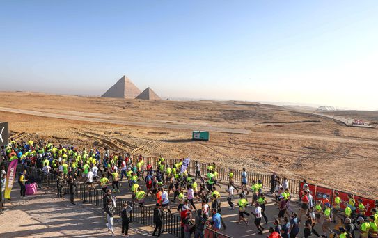 Giza'da Piramitler Yarı Maratonu